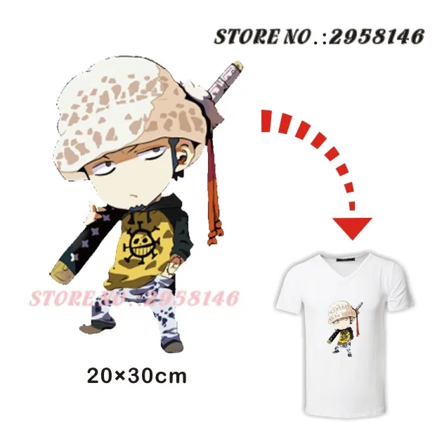 Trafalgar Law Stickers Transfer Thermal Press Pyrography Paper For 