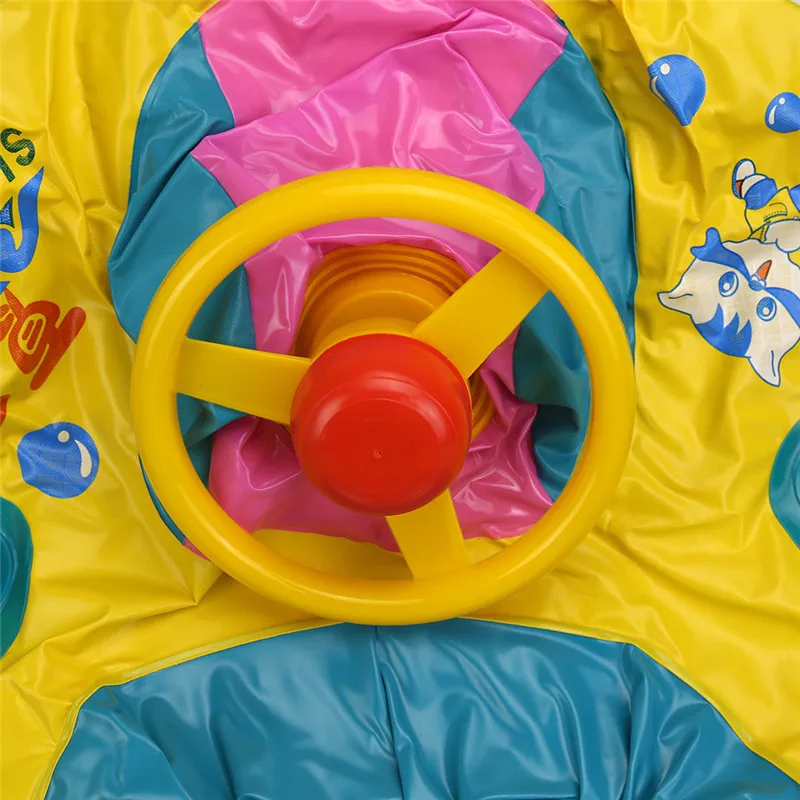 Новый 1x детский бассейн кольцо Зонт Обложка безопасность младенца плавание поплавок надувные регулируемое сиденье лодки кольцо бассейн