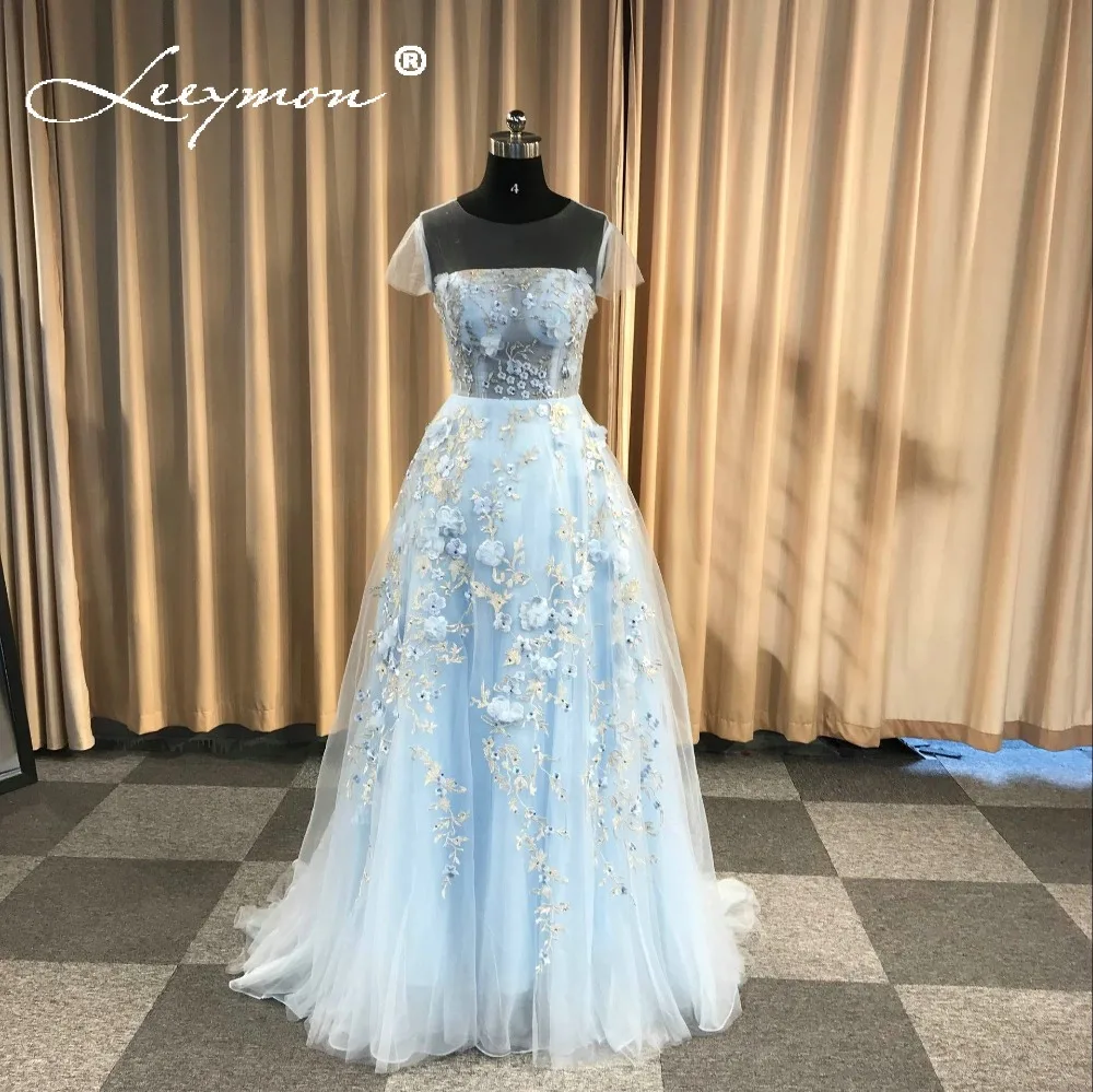 pale blue beaded dress