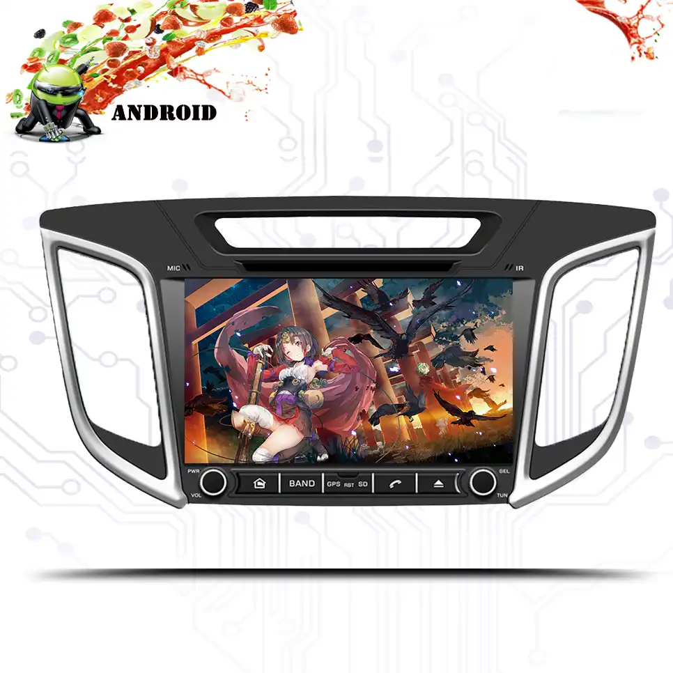 9 дюймов Android 0 радио Creta автомобильный DVD для Hyundai ix25 2014 2018 2Din стерео Мультимедиа