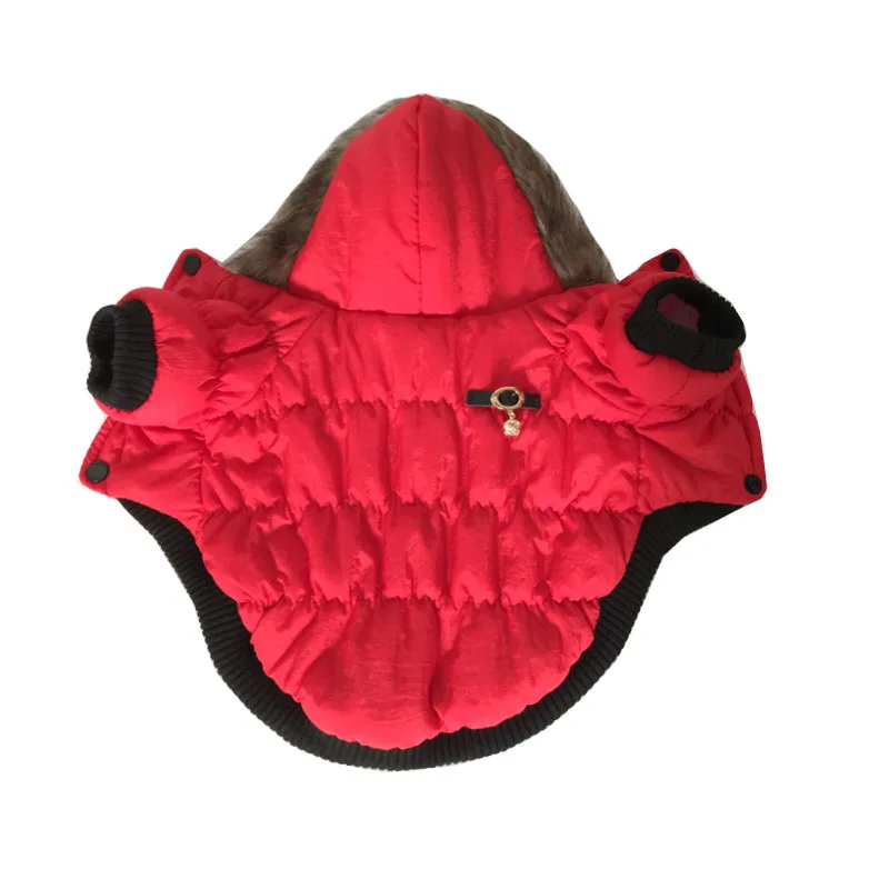 S-5XL Pet Одежда с принтом в виде собак зимняя одежда для собак пальто ветровка+ губка кашемировая куртка с капюшоном для щенка и Большой Одежда для собак пальто