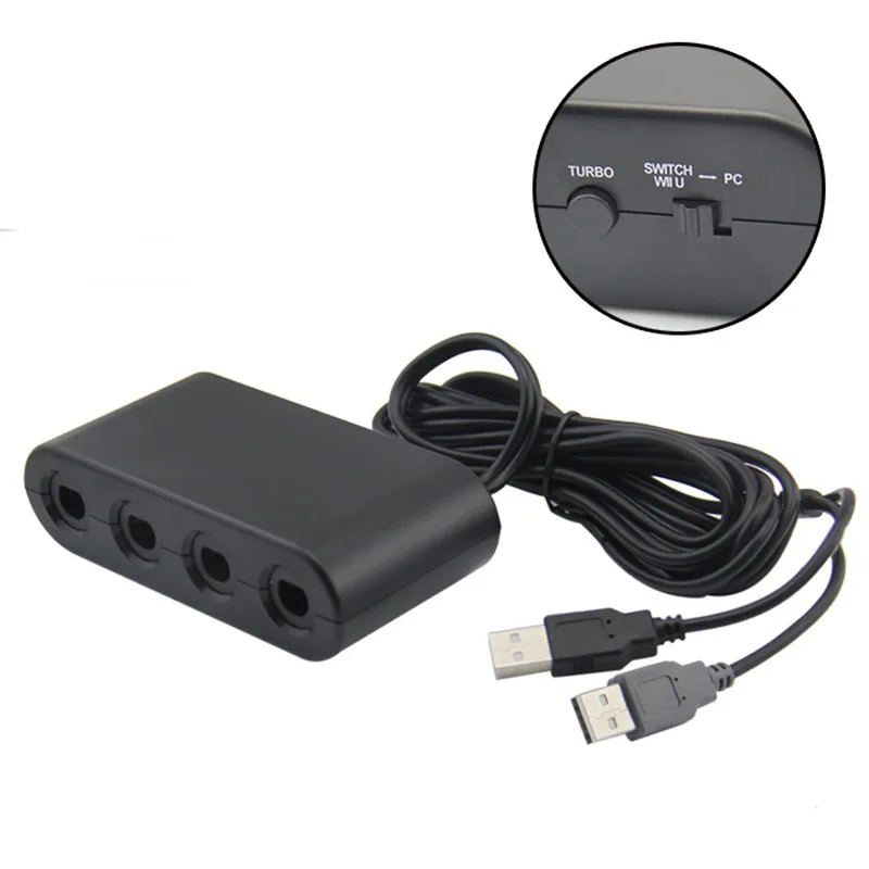 4 порта для контроллеров GameCube GC usb-адаптер для Nintendo WiiU PC игровой аксессуар для Ns switch