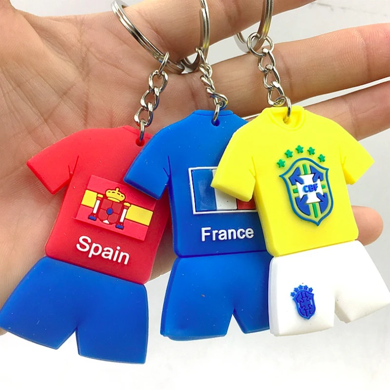 

Sport Football Jersey Keychains Country Team LOGO Chain Soccer Souvenir Pendant Wholesale