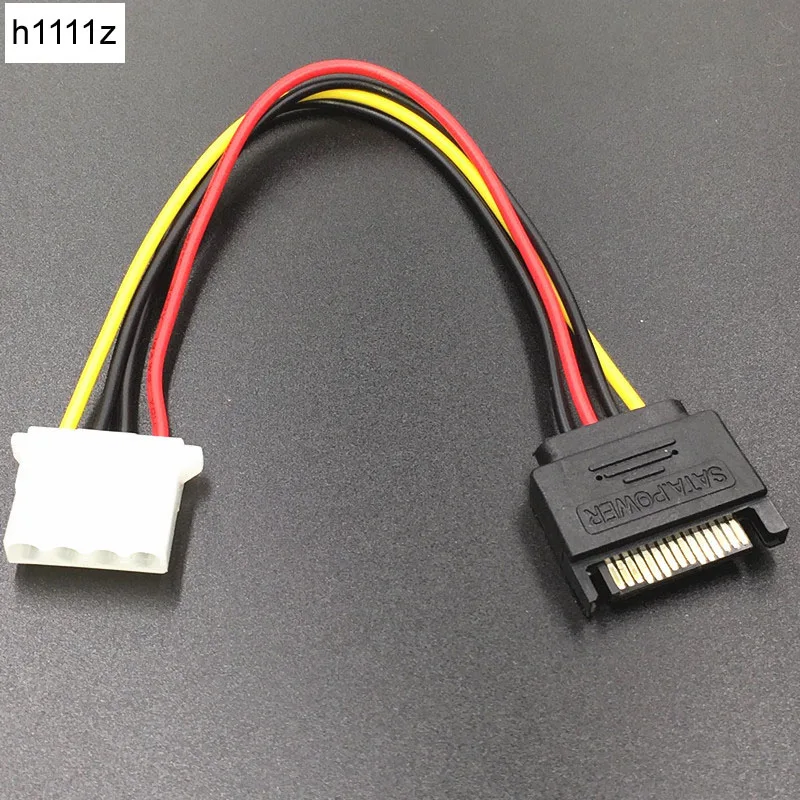 Новый SATA к 4Pin кабель питания Serial ATA 15pin Male Molex IDE 4pin Женский Кабель для BTC Miner Mining Machine