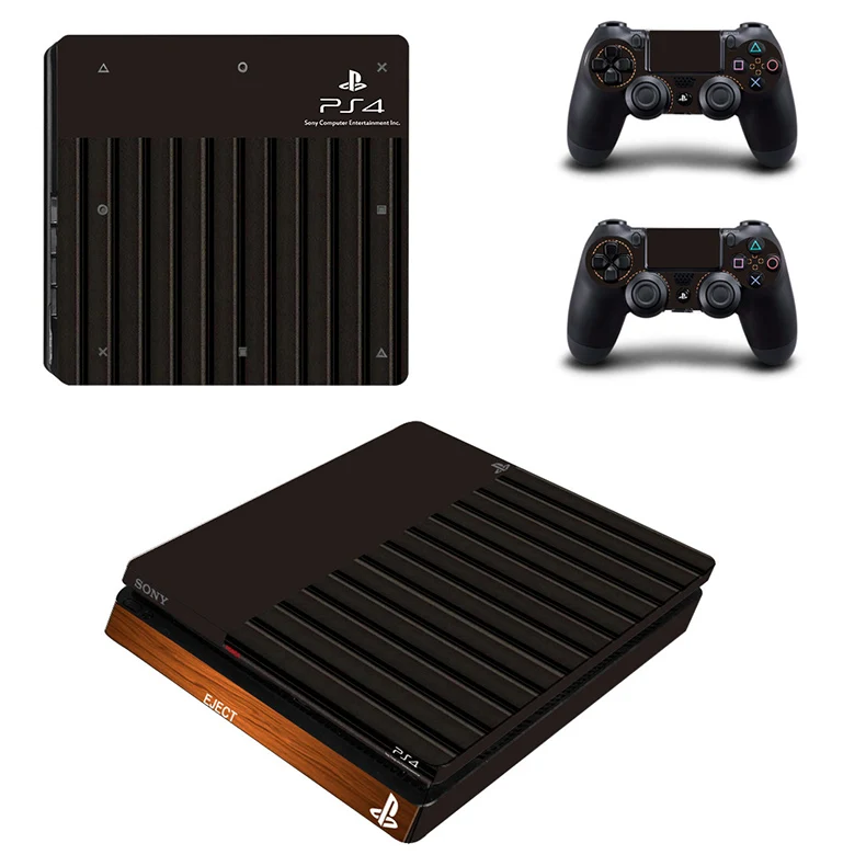 PS4 Slim Skin PS 4 Slim sticker s Play station 4 Slim виниловые наклейки для Playstation 4 Slim консоли и двух контроллеров - Цвет: YSP4S-0007