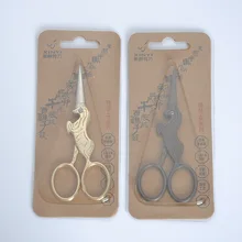 馬はさみチタンメッキレトロはさみ刺繍ハンドカットミニはさみ床屋ヘアはさみ鋏 Aliexpress 美容 健康