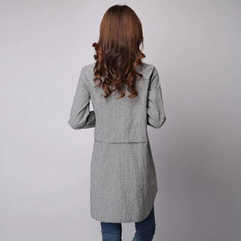 2020 новые весенние хлопковые бельевые Женские Блузки Рубашки повседневные