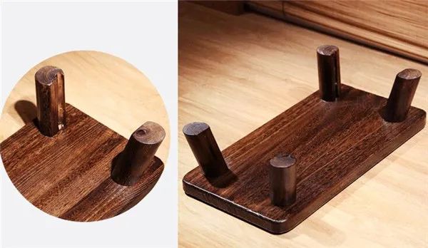 Маленький японский чайный столик, традиционный прямоугольный деревянный древнеазиатский деревянный стол для гостиной