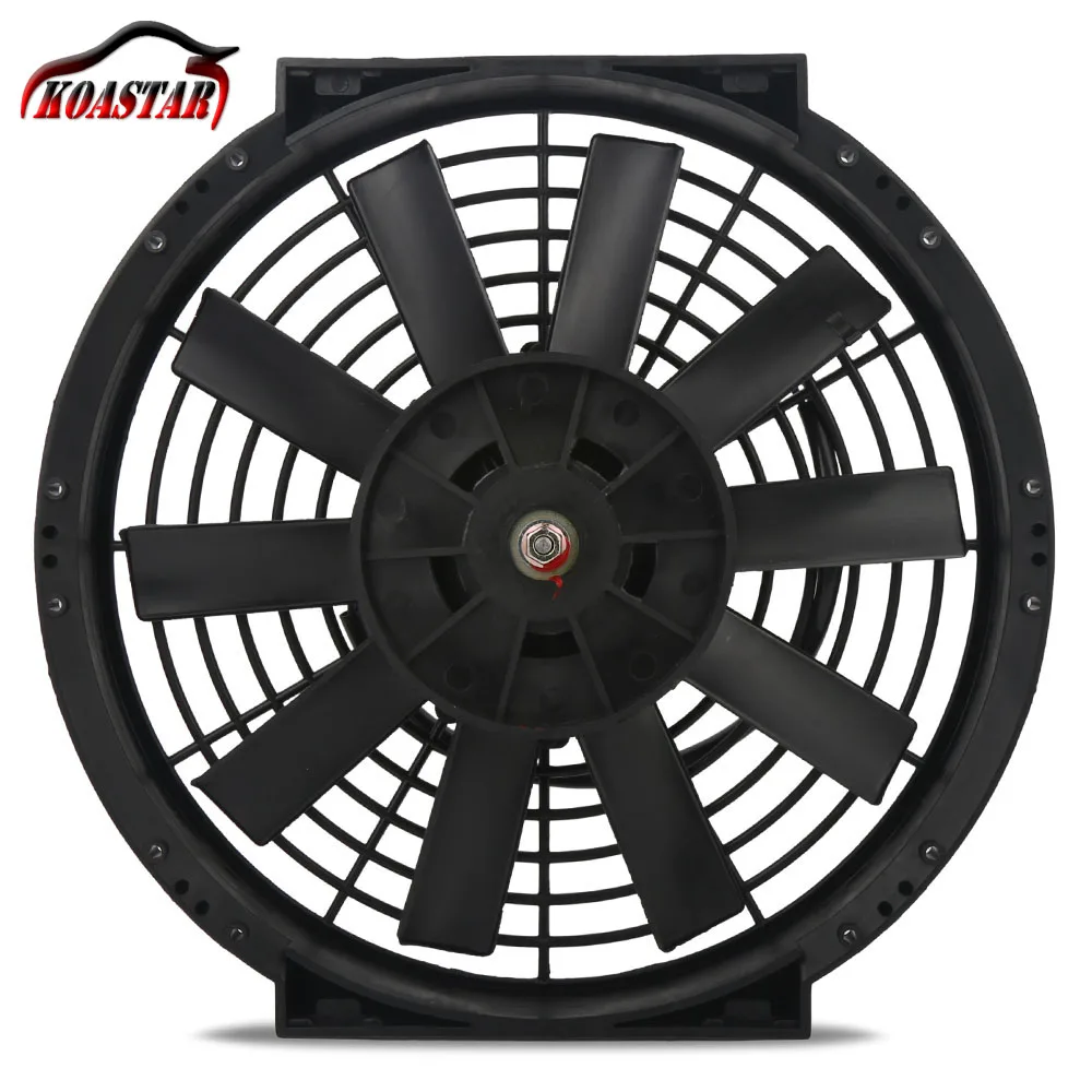 

10" 10 Inch Universal Car Slim Reversible Electric Radiator Cooling Fan Push Pull 12V 80W
