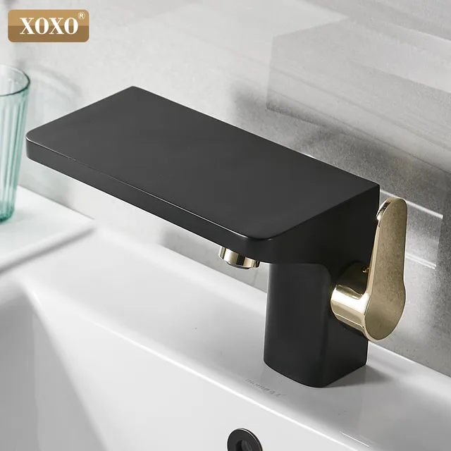 Large Carbon Basin Faucet for Cold and Hot Water 4