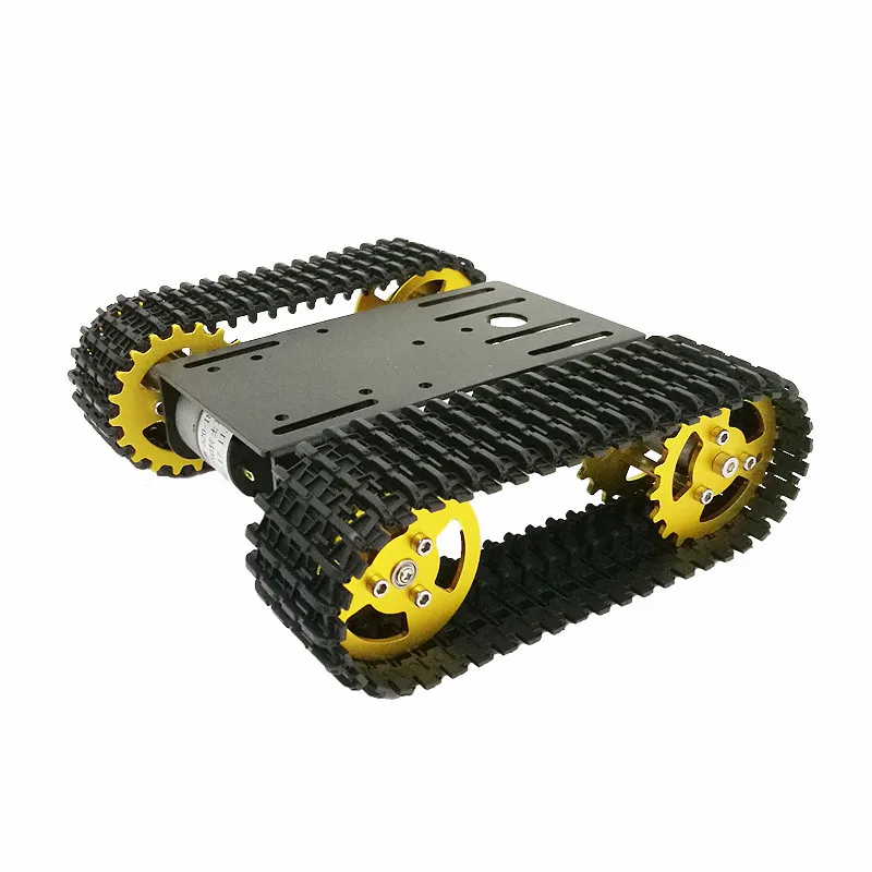 New mini T101 Smart Robot Tank Chassis Tracked Car Platform with 33GB-520 Motor for DIY Robot Graduation RC Robot Toy Part