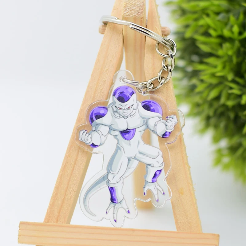 

3 Styles Dragon Ball GT Keychain Cute Double Sided Frieza Key Chain Pendant Acrylic Anime Accessories Cartoon Key Ring DBS1P