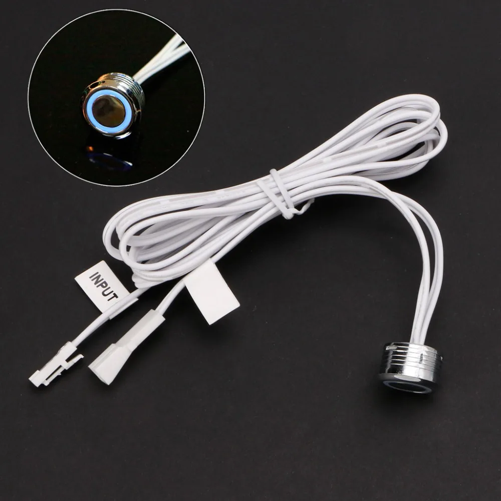 

OOTDTY 1PC DC 12V-24V Touch Sensor Control Switch with Blue Lighting For 3528 5050 LED Strip Light Lighting