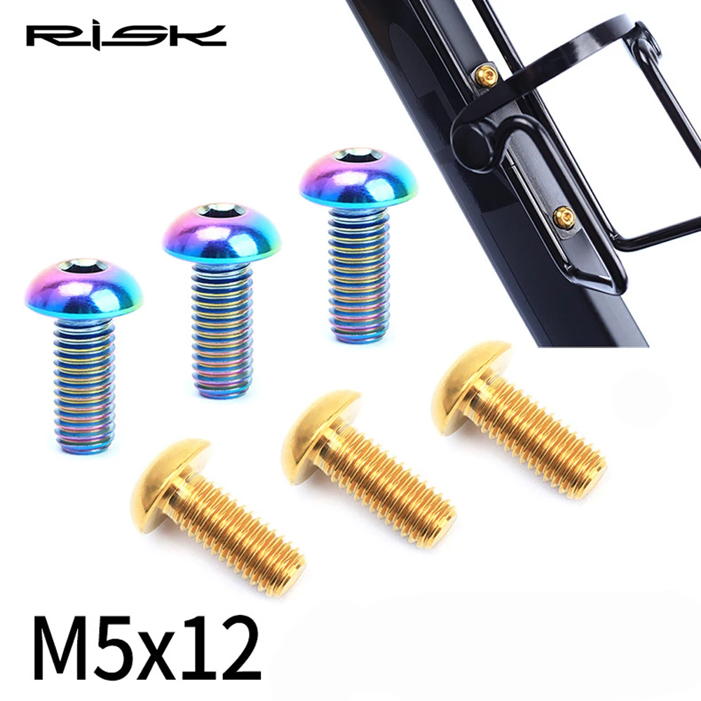 2pcs M5x12mm Titanium Bike Water Bottle cage bolts/bottle holder Ti