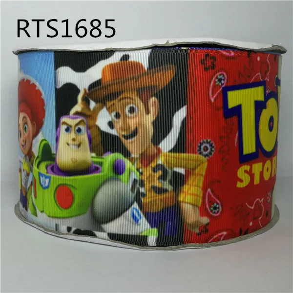 

Free shipping 50yard/roll 3 inch 75mm cartoon movie character printed grosgrain ribbon RTS1685