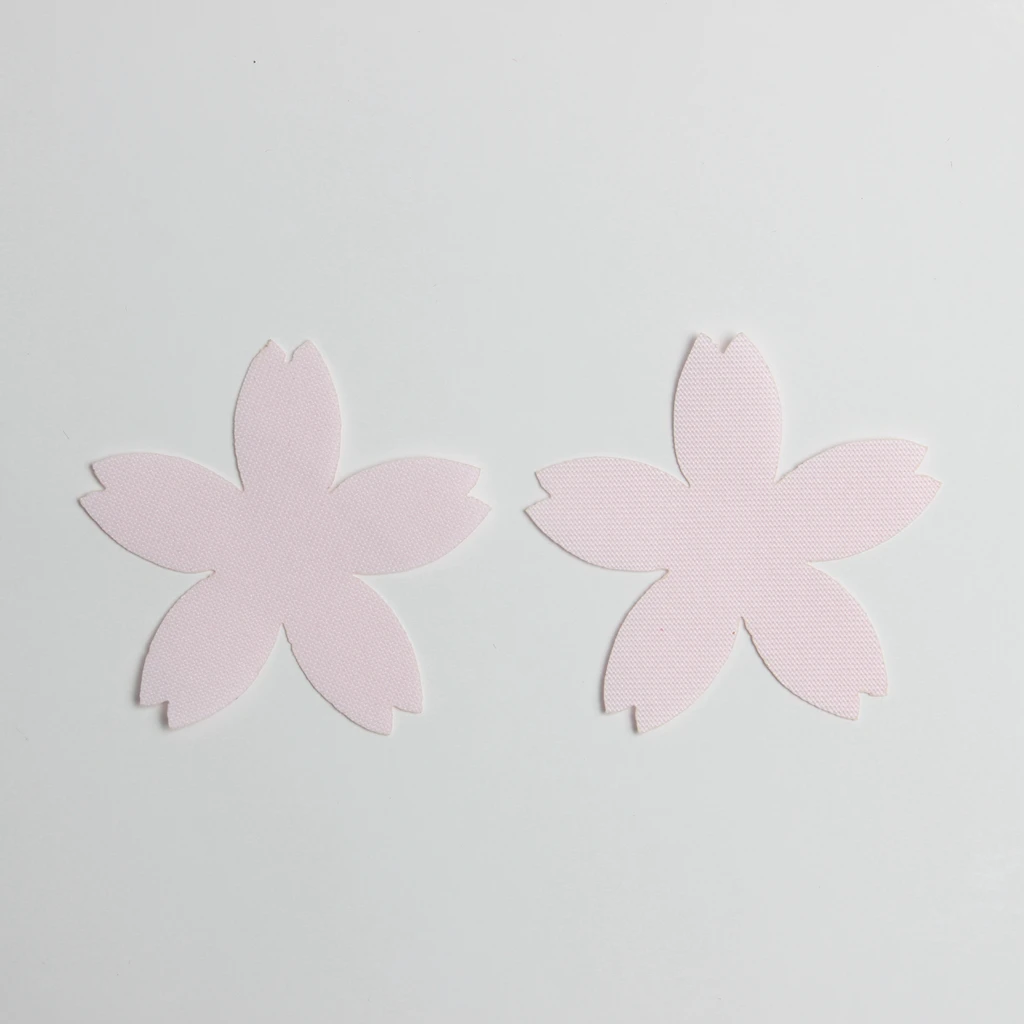 100pcs Cut Out Satin Drill Fabric Flower Pieces for DIY Wedding Bridal Craft 4cm
