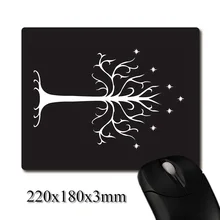 ลอร์ดออฟเดอะริงส์ต้นไม้สีขาวของ Gondor พิมพ์ Heavy ทอผ้า anti - slip rubber pad mouse pad office coaster Party favor ของขวัญ(China)