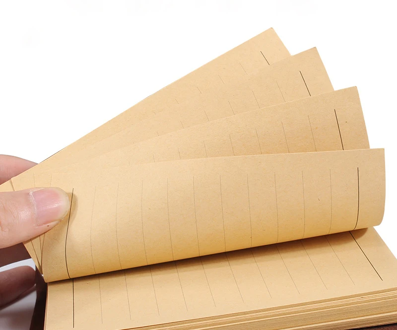 

B5 A5 A4 kraft paper, Hole Rings Woodfree paper. blank check lined papers