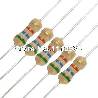 

100 x 1/4W 250V 5.6K ohm Carbon Film Resistor Axial Lead