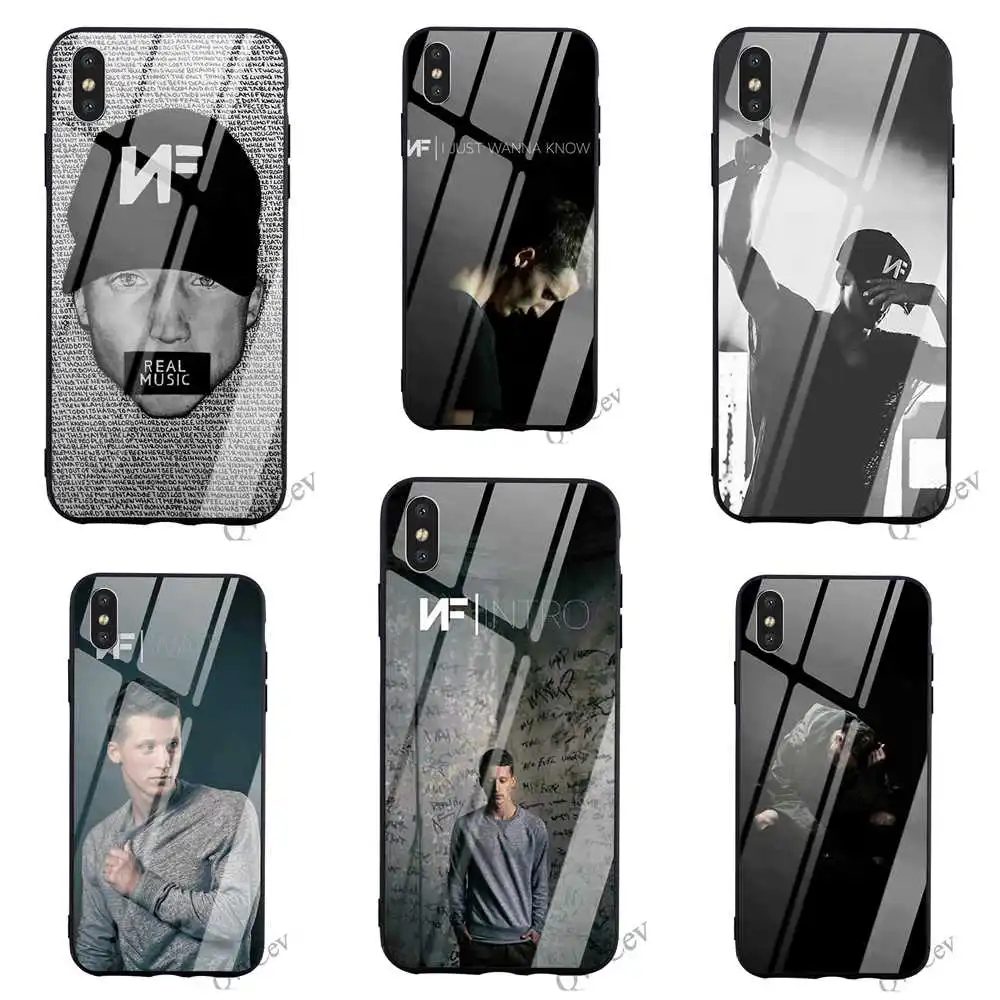

Ultra Thin Nate Feuerstein NF Tempered Glass Phone Case for iPhone SE Cover X XR 5 7 8 Plus 6 6S 5S Xs Max TPU