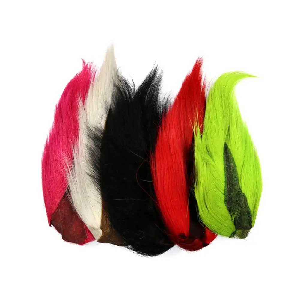 

Color Bucktail For Fly Tying Lures Streamers Jigs Deer Hair Pink Green Blue Yellow Fly Tying Material