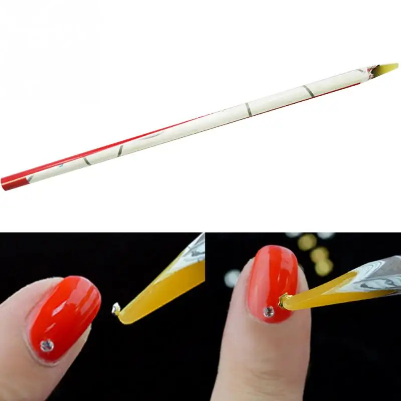 1 99 Dotting Pen Picking Up Rhinestone Picker Nail Art Tool 2pcs Nail Art Rhinestone Picker Gel Cube Gem Dotting Tools Tool