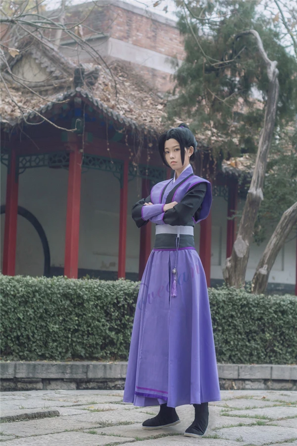 Аниме Dao Mo To Shi Косплей Wei Wuxian Jiang Cheng костюм Grandmaster of Demonic культивирование Mo Dao Zu Shi Косплей Костюм мужской