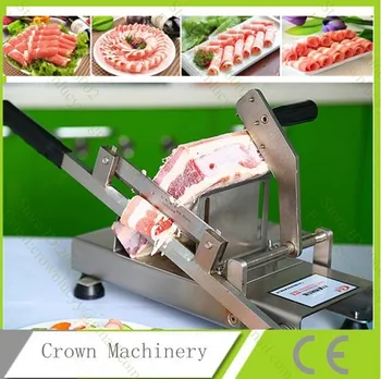 

Manual Stainless steel Frozen Meat slicer with automatic meat feeding equipment