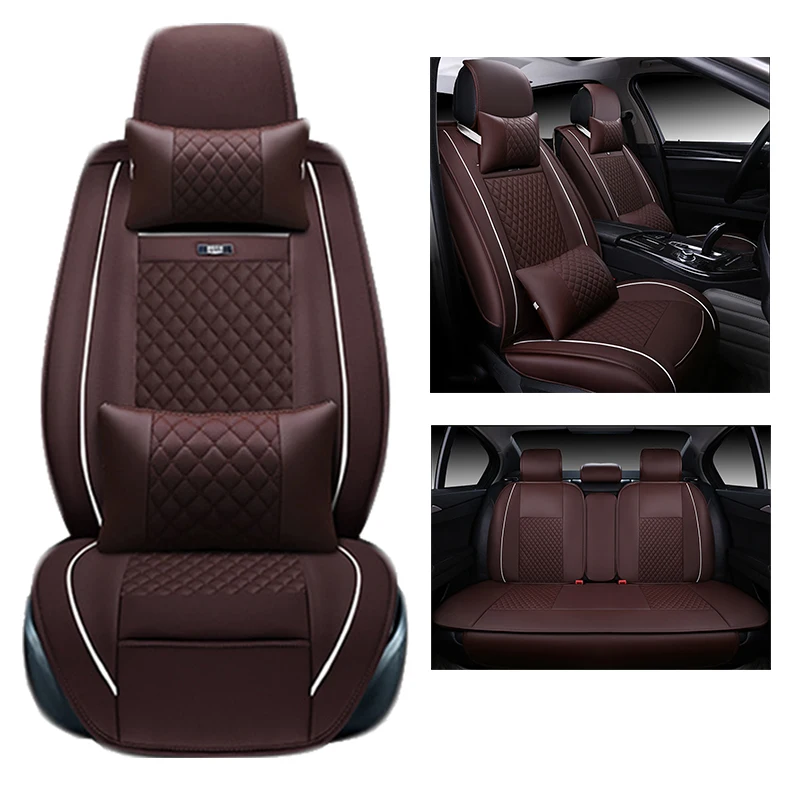 

Front and Rear Universal Car Seat Covers set For Fiat Uno Palio Linea Punto Bravo 500 Panda auto accessories cars-styling