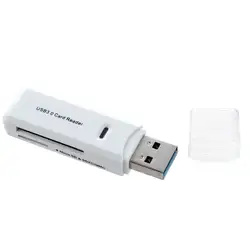 Sd Card Reader Новый USB 3,0 5 Гбит/с супер скорость SDXC TF флэш-памяти адаптер