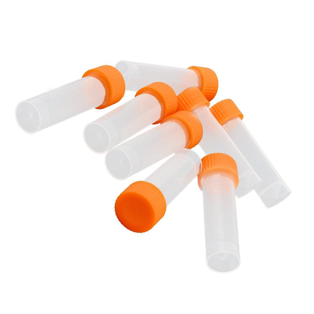 

10 Pcs 5ml Conical Bottom Graduated Plastic Vial Tube