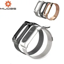 Mi jobs магнит Stap для Xiaomi mi Band 2 ремешок mi Band 2 металлический ремешок на руку браслет для mi Band 2 mi band 2 умные часы ремешок