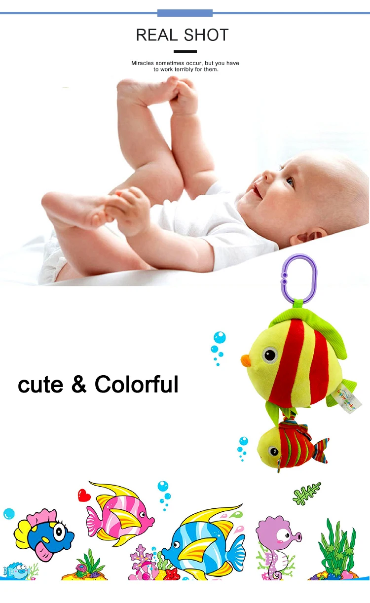 Высокое качество мягкие детские игрушки милые красочные мобильный детские плюшевые игрушки кровать Аксессуары для колясок игрушки