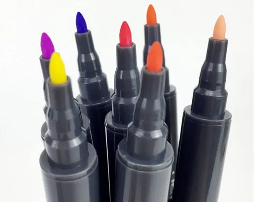 

Art and Graphic Drawing Manga Water Based Ink Twin Tip Brushand Fine Tip Sketch Marker Pen 12 24 36 48 80 Colors /SET Brush Pen