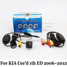 Транспортного средства Резервного Копирования Камеры Для KIA cee’d 1-й ЭД 2006 ~ 2012/RCA AUX проводной Или Беспроводной/HD CCD Ночного Видения Автомобильная Камера Заднего вида