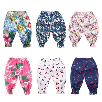 

Baby Girls Boys Casual Lantern Pants Print Pattern Anti-Mosquito Summer New Kids Clothes Robe Enfant Cotton Children Pants