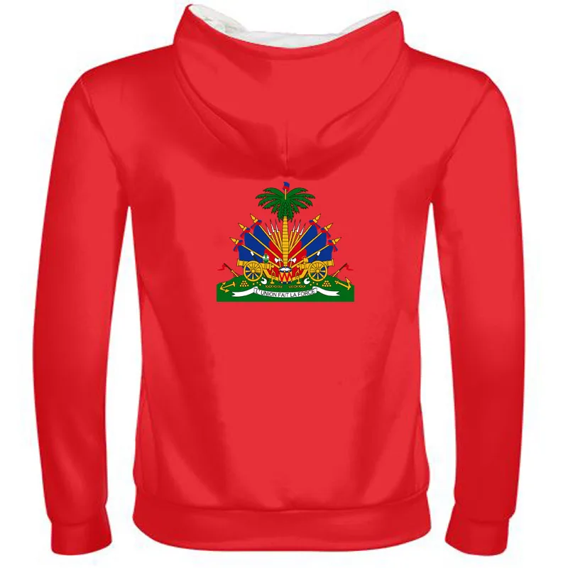 HAITI мужской индивидуальный номер hti молния толстовка Национальный флаг Страна ht французский гаитская Республика колледж печать фото одежда