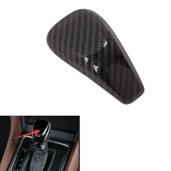 

For Subaru Forester 2019 Car Gear Shift Knob Head Cover Sticker Interior Car Styling Accessories ABS Carbon Fiber Black New