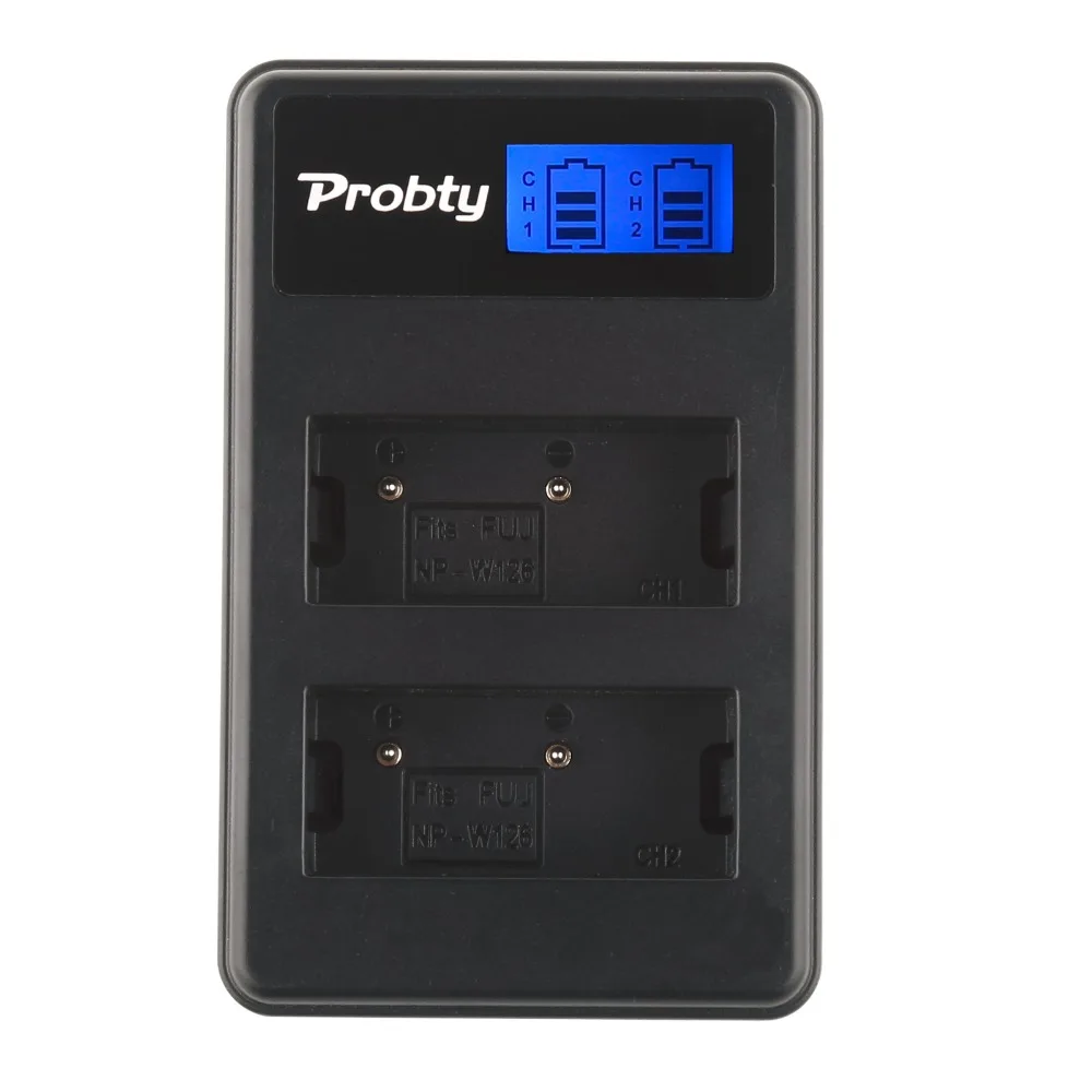 

PROBTY New NP-W126 NP W126 NPW126 LCD Camera Charger For Fuji HS50 HS35 HS33 HS30 EXR XA1 XE1 X-Pro1 XM1 X-T10