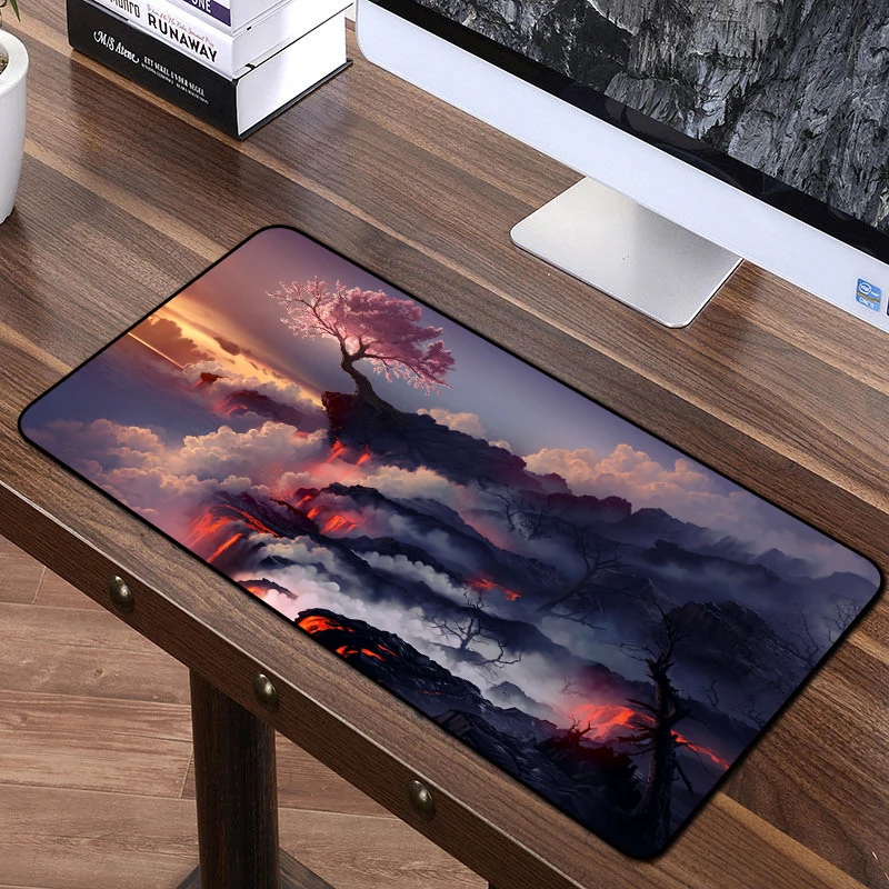 

FFFAS 70X40cm Large Gaming Mouse Pad Mousepad Mat Anti-slip Rubber Cloth Keyboard Office Desk Pad Computer Gamer Game Mat XXL