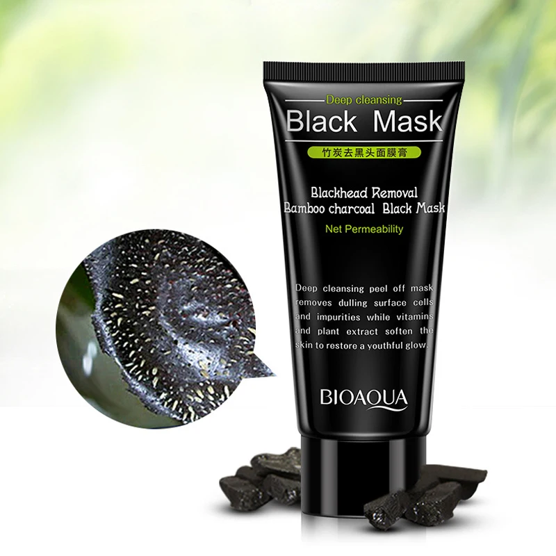 

BIOAQUA Blackhead Remover Bamboo Charcoal Black Mask Anti-Aging Moisturizing Acne Treatment Oil Control Clean Pores Hyaluronic