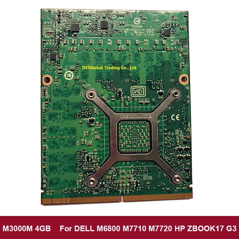 Brand New M3000M M3000 Viedo Graphic Card N16E-Q1-A1 4GB DDR5 For HP Zbook17 G3 G4 DELL M7710 M7720