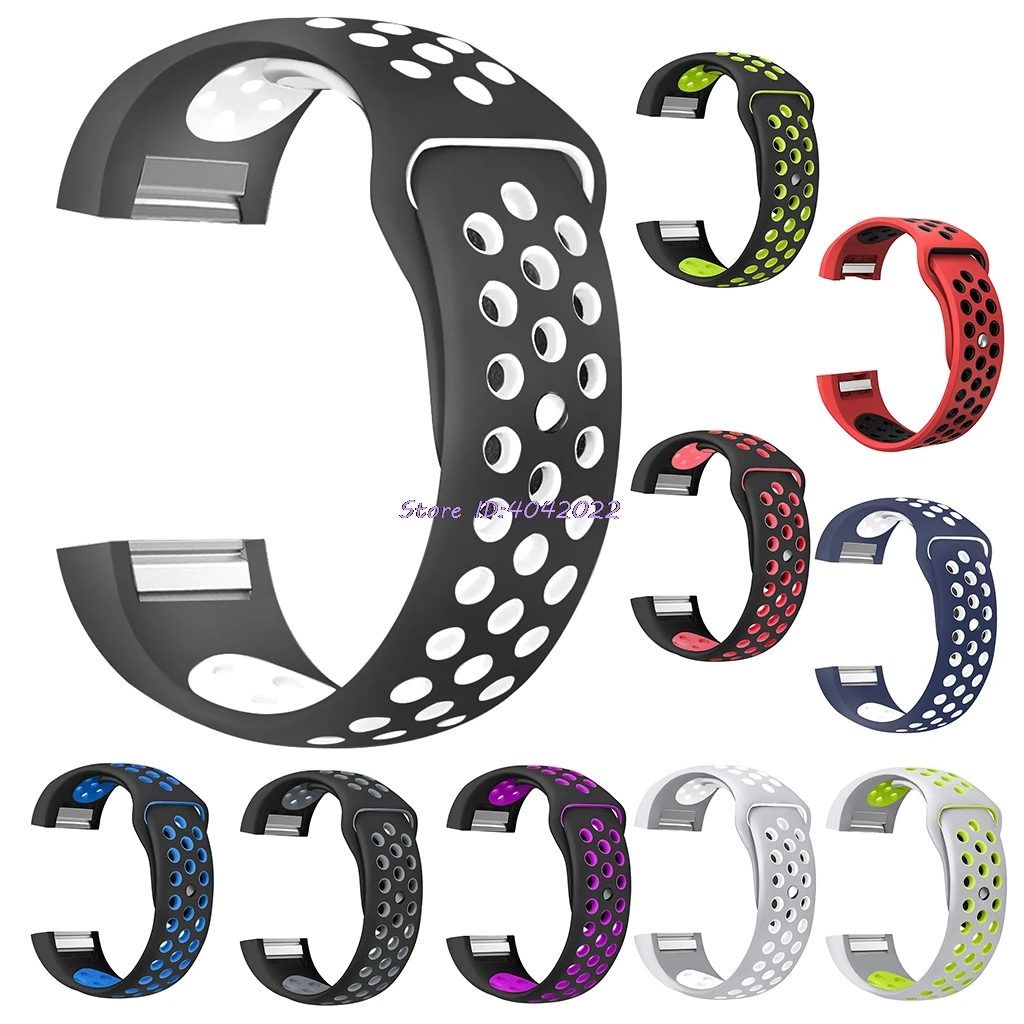 

Colorful Band For Fitbit Charge2 Sport Silicone Band Wrist Strap Wristband Smart