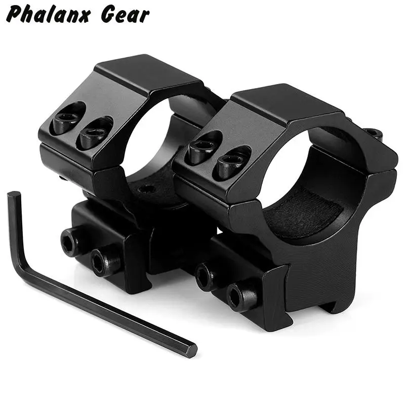 2 pcs(1 Pair) Scope Mount Rings 25.4 x 11mm Dovetail Rail Dovetail Mount Weaver High Pressure Steel Military Gear Hunting