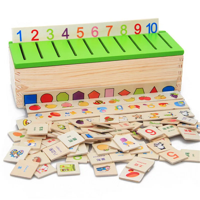 

Early Educational Puzzles Toys for Children Intelligence Learning Puzzle Wooden Creature Cartoon 3D Puzzle