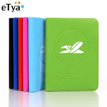 ETya дорожный женский мужской держатель для паспорта из ПВХ, сумка для ID карты, защитный органайзер для карт, билетов, многофункциональная Обложка для паспорта, кошелек