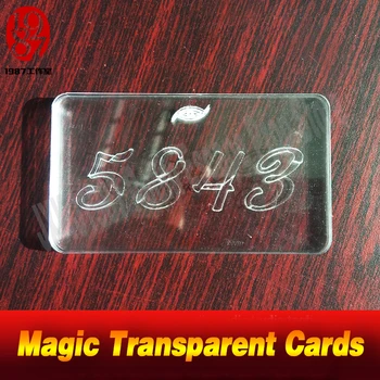 

Real life room escape props Magic Transparent Card find out four transparent cards and pile the cards up to get some game clues