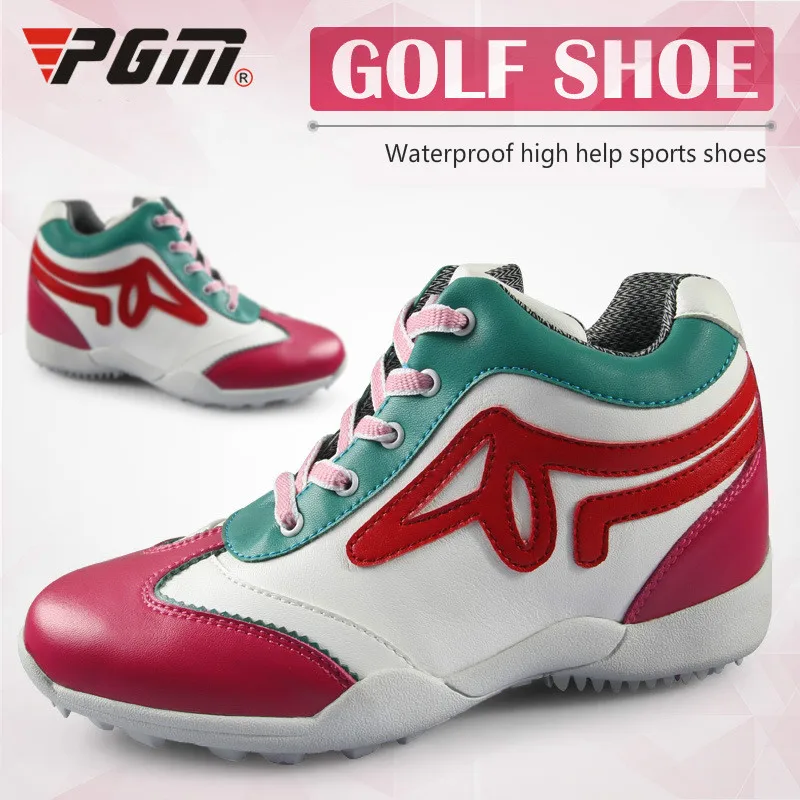 

2018 new summer PGM golf shoes anti-skid height Increasing women shoes super waterproof sneakers for women