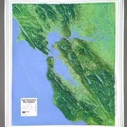 Hubbard Scientific Raised Relief Map K-SF2225 San Francisco Bay (1)