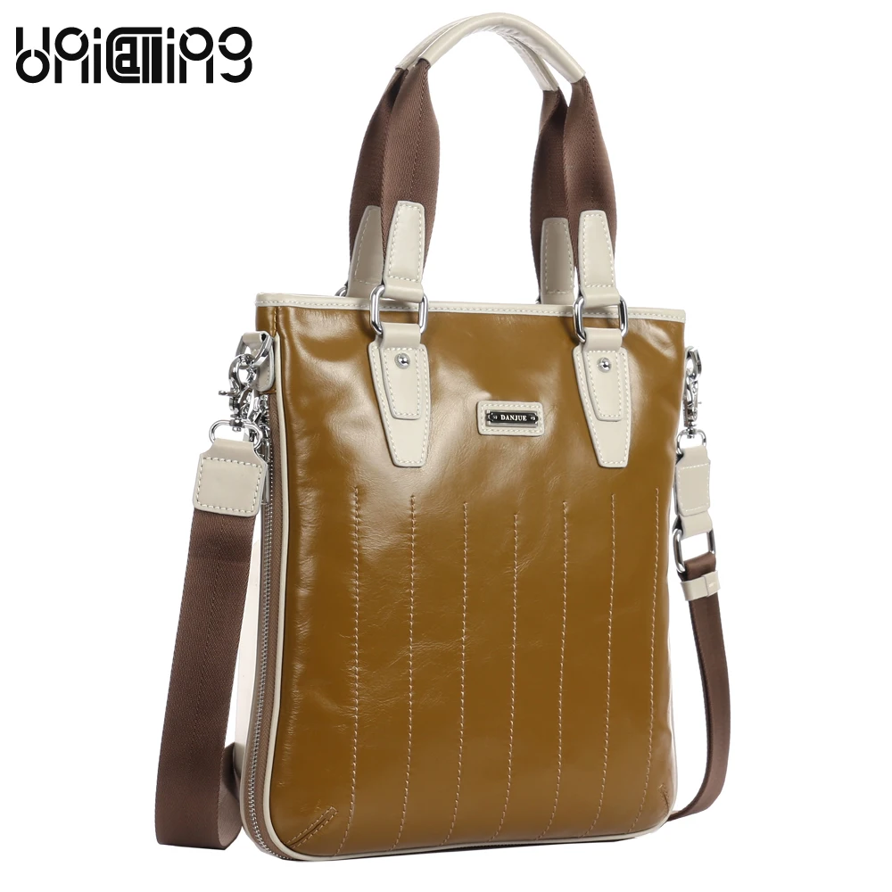 Hommes Marque À Business Apr Sac En Messenger Unicalling Huile Vintage Jaune Cuir Cire Main De Bandoulière Luxe Véritable fgb6Yy7